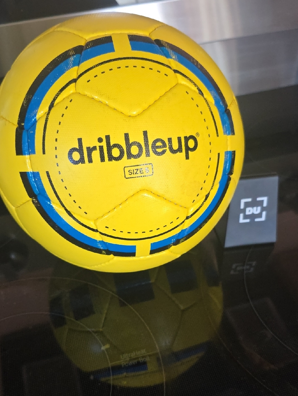 Dribbleup Size 5 Yellow & Blue Soccer Ball